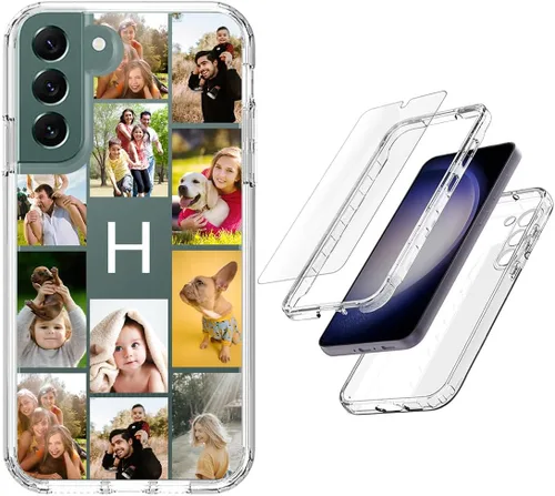 Vista 48 de Funda resistente personalizada para Samsung Galaxy S20 FE [protector de pantalla de vidrio templado] [carcasa de silicona suave] [parachoques de PC]