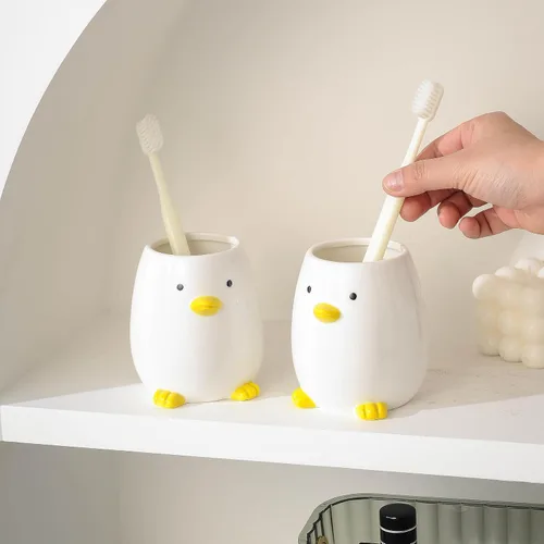 Vista 4 de Portalápices para escritorio, vaso para niños y niñas, cerámica duradera, sin deformación