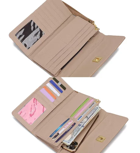 Vista 4 de MKF Collection Wristlet Wallet for Women - PU Leather Wristlet Bag - Multi Pockets Envelope Wallet