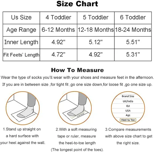 Vista 6 de iSusuJo Zapatos de bebé para niño y niña, zapatos para caminar sin cordones para bebés, zapatos para primeros pasos, 6, 9, 12, 15, 18, 24 meses