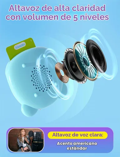 Vista 6 de Tarjetas didácticas parlantes en español e inglés para niños pequeños, 510 palabras de vista, juguetes de aprendizaje bilingüe para niños, juguetes