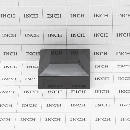 Vista 5 de Tapa cuadrada de plástico negro de 2 x 2 pulgadas para postes de valla de aluminio, tapas negras para postes (paquete de 8)
