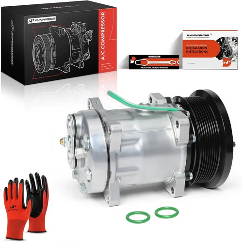 Vista 10 de A-Premium Compresor de CA con embrague compatible con Caterpillar para el estilo SD7H15