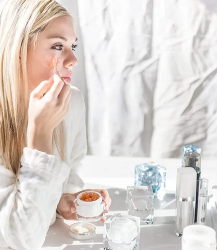 Vista 3 de Forever Flawless Gel exfoliante facial y crema hidratante. Tratamiento facial de dos pasos. Exfoliación de spa en casa e hidratación óptima para un