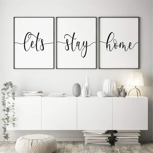 Vista 24 de NATVVA Pósteres de lienzo blanco y negro con texto en inglés "Eat Pray Love", impresiones artísticas de 3 piezas con marco interior de madera