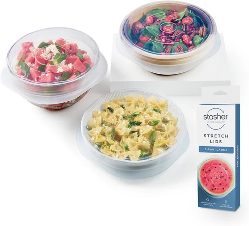 Vista 9 de Stasher Tapas elásticas de silicona reutilizables de alta calidad