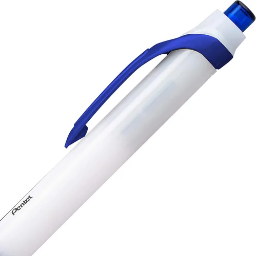 Vista 3 de Pentel GlideWrite - Bolígrafo con tinta TechniFlo (³/₆₄ pulgadas), trazo medio, tinta azul, paquete de 6 (BX910BP6C)
