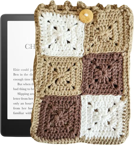 Vista 11 de Funda para Kindle tejida a mano, compatible con todos los modelos 5.5"- 7" (excepto Scribe), accesorios Kindle hechos a mano para mujeres, funda