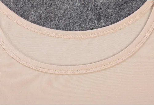 Vista 8 de Liang Rou Conjunto de ropa interior térmica modal ultra fina con cuello redondo para mujer
