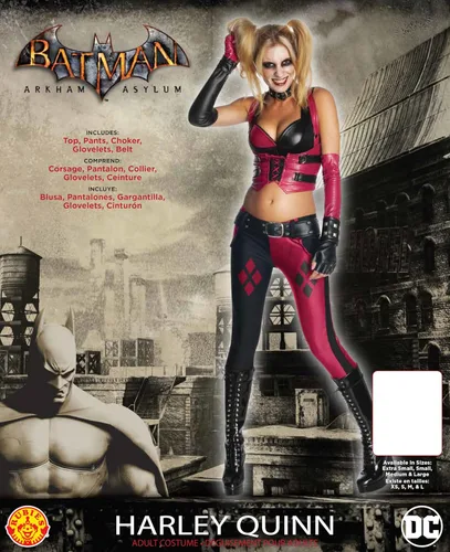 Vista 4 de Secret Wishes Batman Arkham City disfraz de Harley Quinn sensual