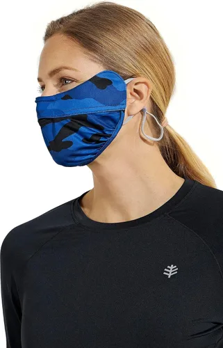 Vista 3 de Coolibar UPF 50+ Zenith - Máscara UV para hombre y mujer, protección solar