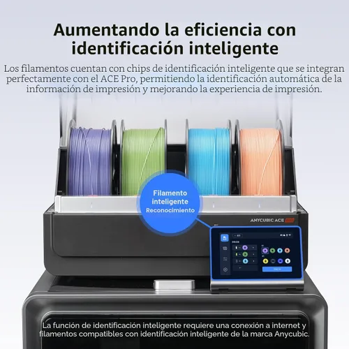 Vista 6 de ANYCUBIC Filamento PLA Plus (PLA+), paquete de filamento para impresora 3D de 0.07 in, alta dureza, precisión dimensional +/- 0.001 in, impresión 22