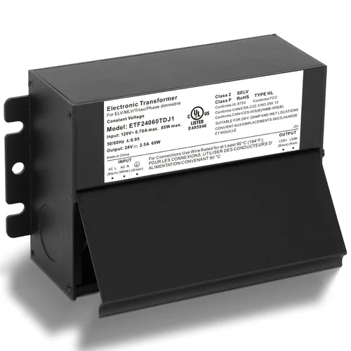 Vista 11 de Controlador LED regulable de 25W, 120V CA a 24V DC transformador