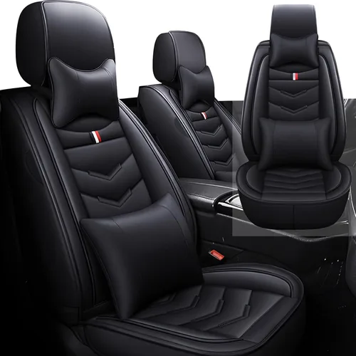 Vista 28 de Funda de asiento de auto de 2 asientos para Honda Pilot 2003-2026, duradera, resistente al desgaste, impermeable, funda de asiento deportiva
