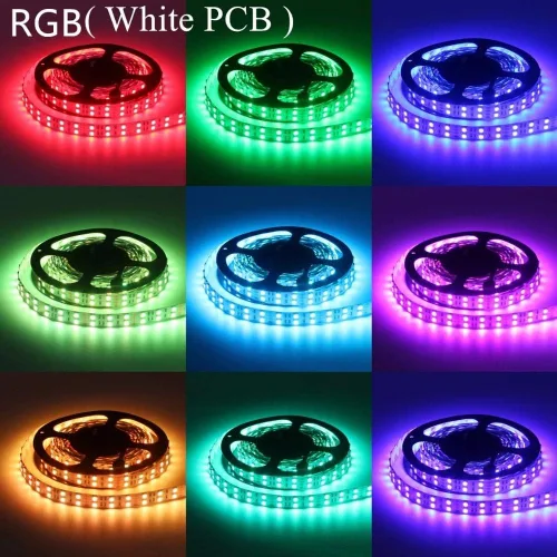 Vista 5 de Fengyan - Tira de luces LED RGB para paisaje, impermeable, 5050, 120 LEDs/m, 12 V, RGBWW, RGBW, cinta de neón flexible, doble fila, decoración