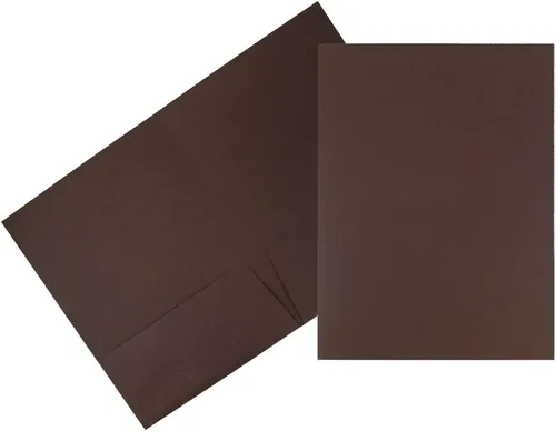 Vista 7 de JAM Paper, dos carpetas de bolsillo de tela negra, paquetes de varios tamaños lino borgoña