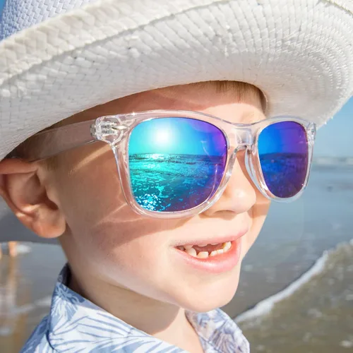 Vista 100 de Suministros para regalos de fiesta de colores neón Paquete de 8 gafas de sol unisex
