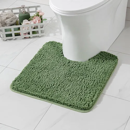 Vista 45 de MIULEE Alfombras de baño negras, suaves y pequeñas, absorbentes, antideslizantes, de secado rápido, esponjosas, para baño, bañera y duchas, lavables