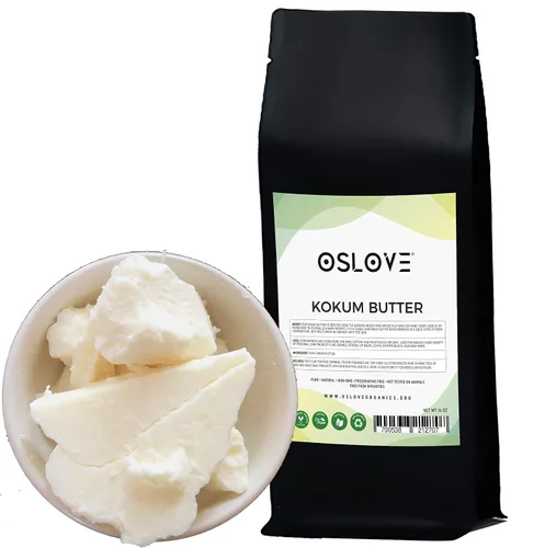 Vista 2 de Kokum Butter-Pura, Natural, Fresco, Espesante para Mantequillas Corporales Batidas, Protectores Solares, Jabones, Desodorantes y Lociones 1 libra.