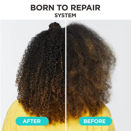 Vista 14 de Carol's Daughter Born To Repair - Tratamiento capilar hidratante y desenredante de 60 segundos, cuidado del cabello para rizos con manteca