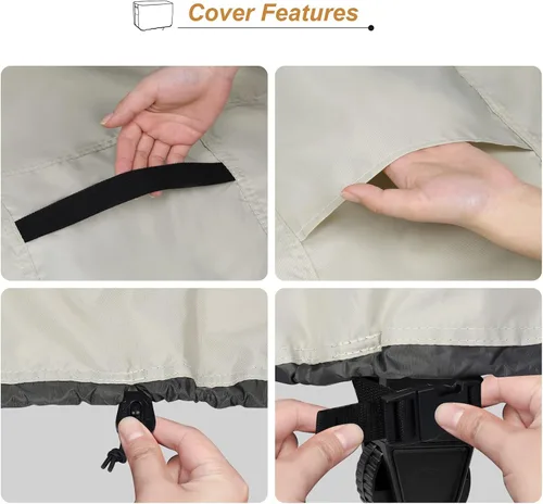 Vista 4 de Keter Unity XL - Funda para mesa portátil de 52 pulgadas, impermeable, resistente a la intemperie, para barbacoa, parrilla, 54 pulgadas de largo x