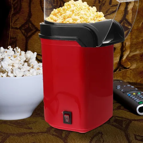 Vista 7 de Yardwe Mini máquina eléctrica para hacer palomitas de maíz de aire caliente, compacta, automática, para uso doméstico con enchufe de EE. UU., 110 V