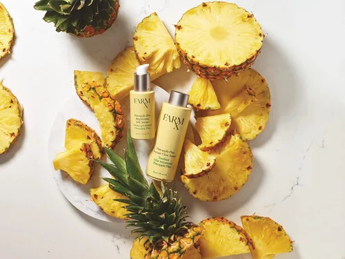 Vista 8 de Farm Rx Pineapple Plus Brightening Jelly Serum, iluminador, exfoliante, piel suave, rico en antioxidantes, vitaminas y minerales, ayuda