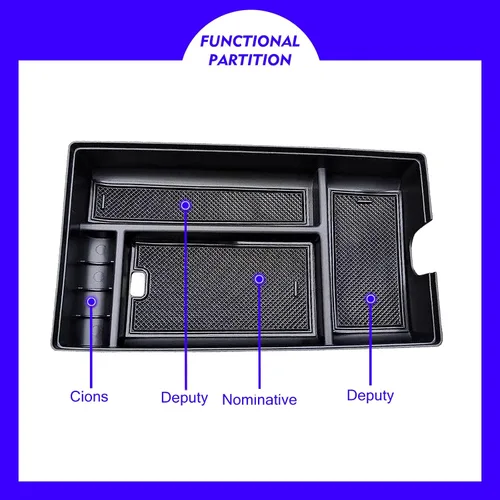 Vista 7 de Para Lexus RX 350 RX350 2024 2023 Accesorios Organizador de consola central 2023 Lexus RX350 para 2023 2024 Lexus RX350h Luxury/F Sport/Premium
