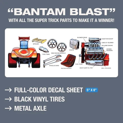 Vista 3 de MPC Bantam Blast Dragster 1:25 Kit de modelo a escala 1:25
