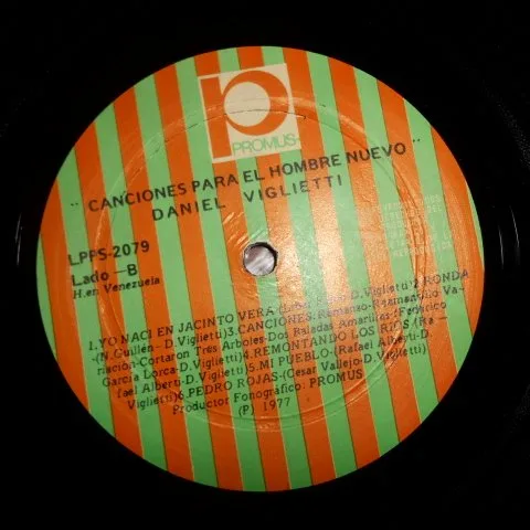 Vista 6 de Canciones para el Hombre Nuevo, Daniel Viglietti. LP Vinyl