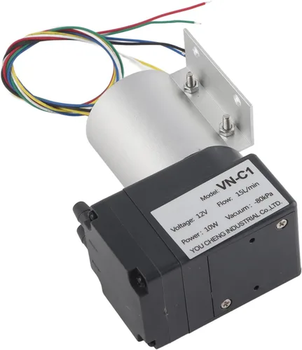 Vista 2 de Bomba de vacío micro DC12V 10W Mini compresor de aire Bomba de diafragma de aceite Bomba de vacío sin escobillas 15L por tarifa mínima