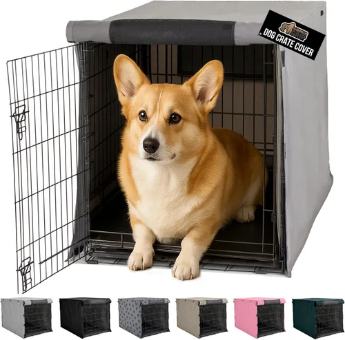 Vista 35 de GORILLA GRIP - Fundas para jaula de perro, cubierta de alambre para perrera Compatible con jaulas para perros de Amazon Basics, cubierta