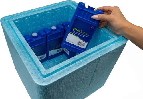 Vista 3 de Caja de envío fría aislada con enfriador de espuma, reutilizable, reciclable y multiusos, EPE USA theBOXcold