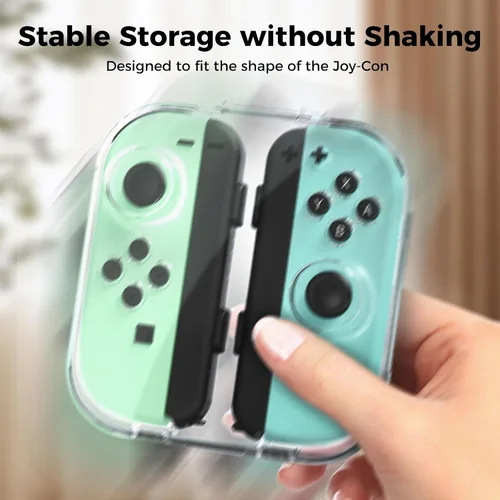 Vista 7 de IINE Mini Storage Case for Joy-con, Portable Dust-Proof Protective Box Compatible with Nintendo SwitchOLED Joy-Con, Joy-con Travel Case with