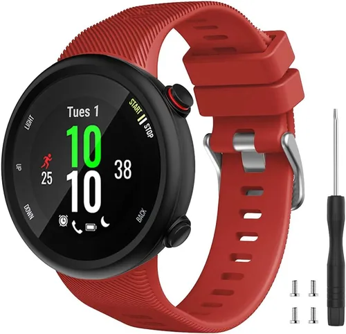 Vista 10 de Compatible con la correa Garmin Forerunner 45S, correa de repuesto deportiva de silicona suave, pulsera de fitness para Garmin Forerunner 45S