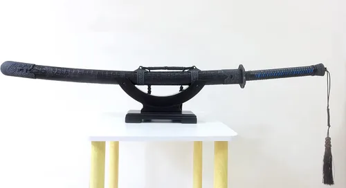 Vista 2 de Soporte de espada, soporte de espada, soporte de espada, soporte de espada Katana, soporte samurai (doblado)