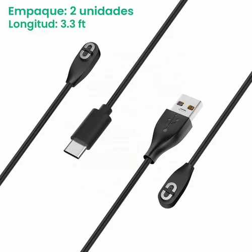 Vista 7 de weishan Paquete de 2 cables de carga para Aftershokz Aeropex AS800, Shokz OpenRun Pro, OpenRun, OpenRun Mini, auriculares de conducción ósea