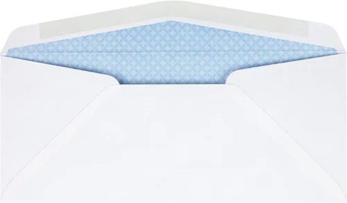Vista 3 de Quality Park® Sobres tintados de seguridad para una sola ventana, 4-1/8 x 9-1/2, engomados, costuras diagonales, 500 por caja (21412)