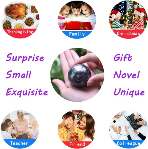 Vista 6 de Juguetes Cinéticos de Escritorio Gadgets Geniales para Fidget: Juguete de Cosas Geniales para Adultos Adolescentes Niños, Alivio del Estrés Regalos