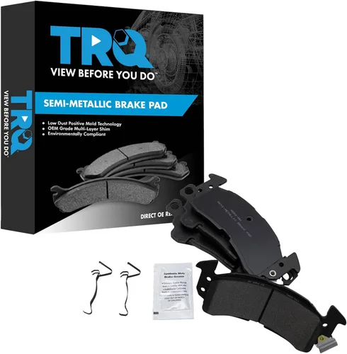 Vista 195 de TRQ Pastillas de freno delanteras semi metálicas compatibles con Ford Expedition 2018-2021 F-150 2018-2020 Lincoln Navigator 2018-2022