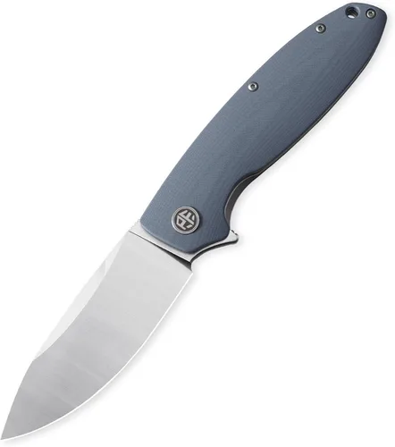 Vista 7 de Petrified fish PFB01 Terra,3.54" D2 Hoja de acero, Micarta Handle Flipper Liner lock Cuchillo plegable (verde)