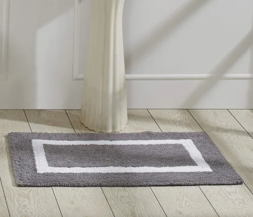 Vista 31 de Better Trends - Alfombra de baño 100% algodón reversible, altamente absorbente y lavable a máquina, suave, tapete de ducha para piso de baño