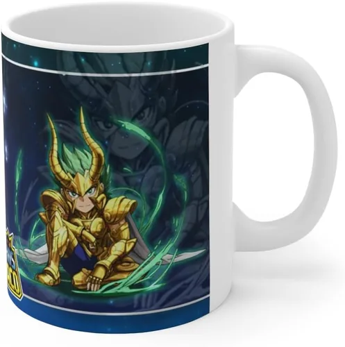 Vista 2 de Capricornio, Los Caballeros del Zodiaco, cerámica 11Oz