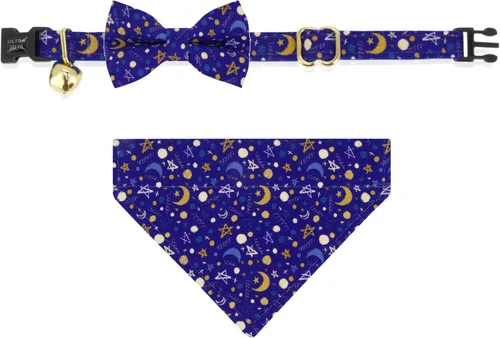 Vista 33 de Ultra Joys Collar de Gato con Campanas - Collar de Gatito Separable con Campana - Collar de Gato Separable para Cumpleaños de Gatos Pequeños Solo