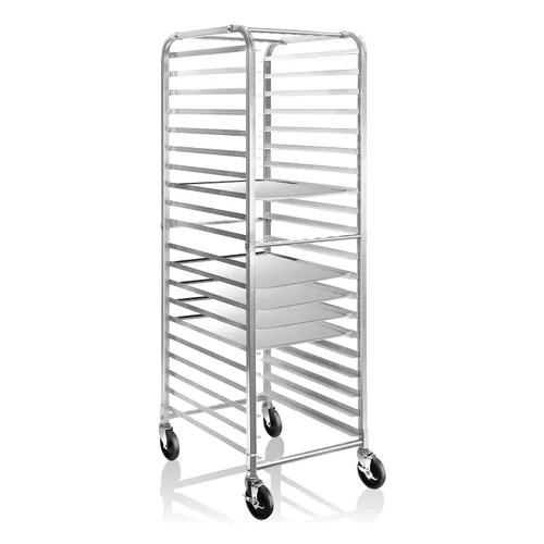 Vista 3 de Gridmann Bun Pan - Estante para panadería comercial, 20 láminas