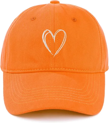 Vista 12 de American Trends Gorras de béisbol para mujer, lindo corazón bordado para Armada con corazón blanco