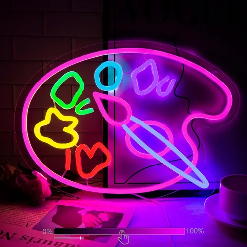 Vista 7 de Candy Shop - Letrero de neón para decoración de pared, letreros LED regulables de neón, decoraciones de tienda de piruletas, carteles de neón