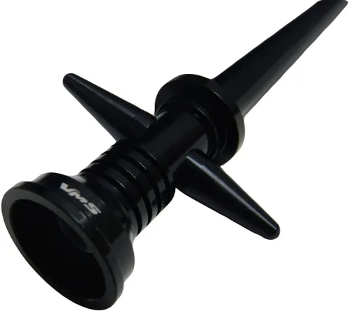 Vista 2 de Antena láser de hoja de sable láser negro grande de 5.4 pulgadas en aluminio mecanizado CNC para Ford F150 F-150 F250 F350 F450 F550 F650 1997-2021