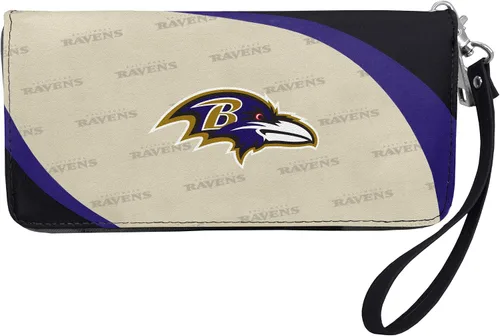 Vista 12 de Cartera organizadora NFL de cierre curvo, negro Pittsburgh Steelers