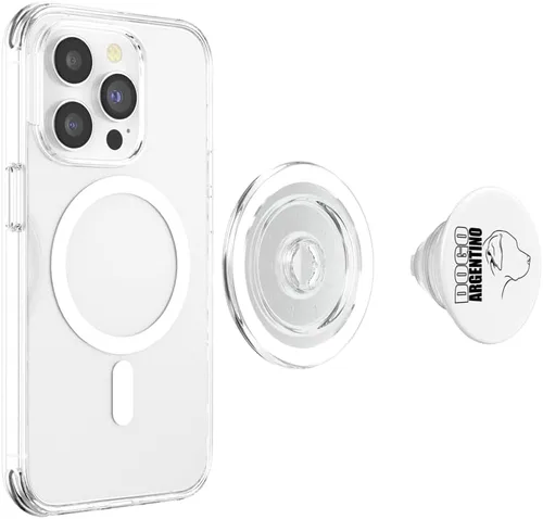Vista 4 de Funny proud Dogo Argentino profile dog mom dog PopSockets MagSafe PopGrip for iPhone